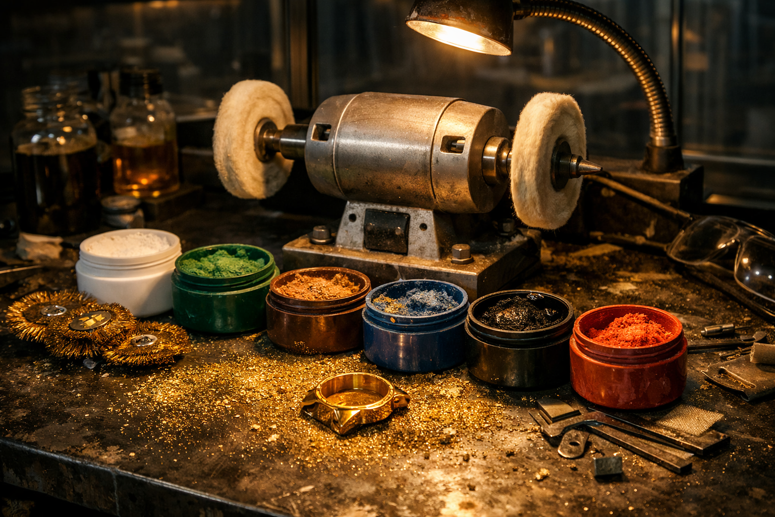Watch case polishing and restoration tools