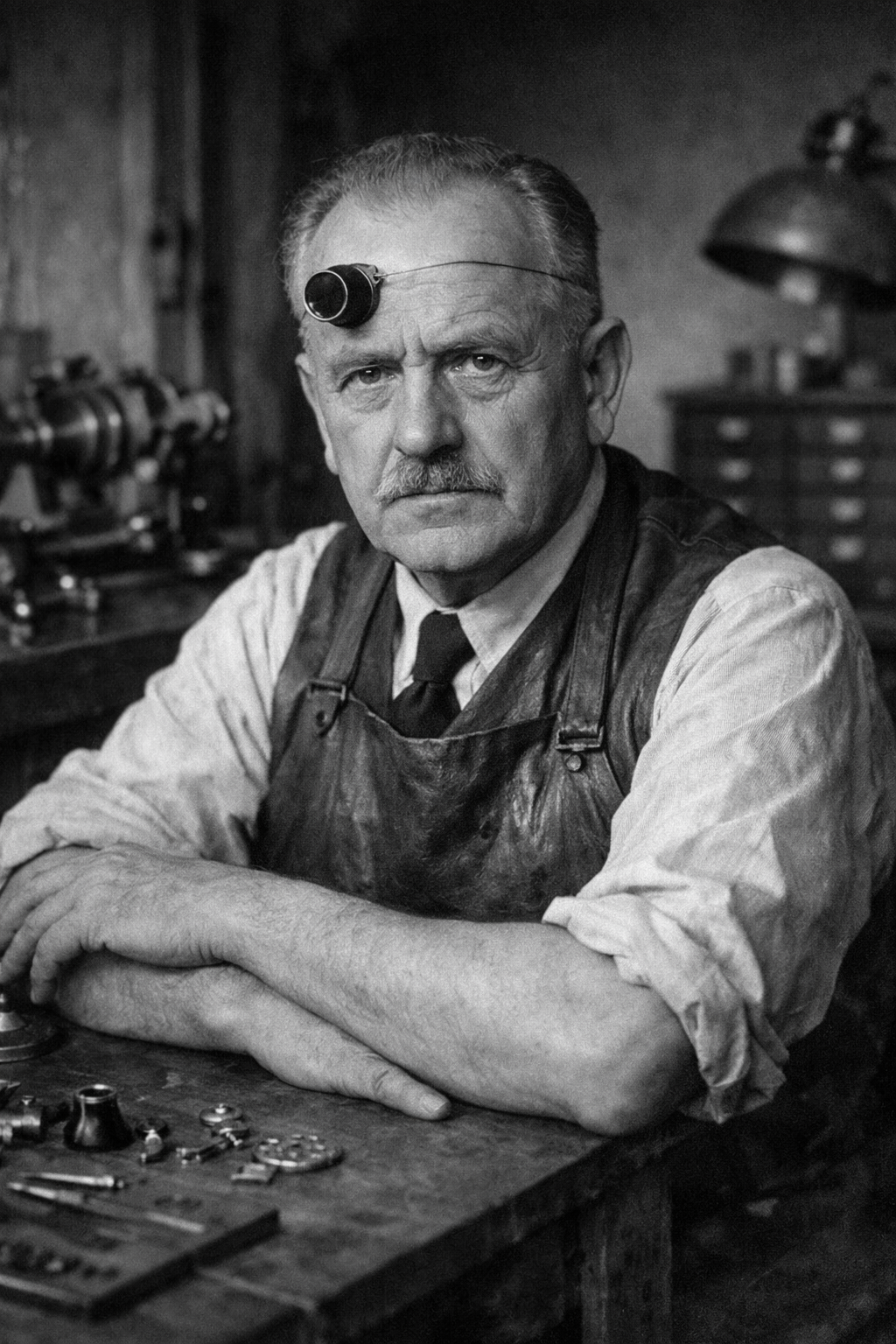 Émile Lavanchy, founder, in his workshop